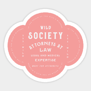 Wild Society Attorneys at Law Sticker